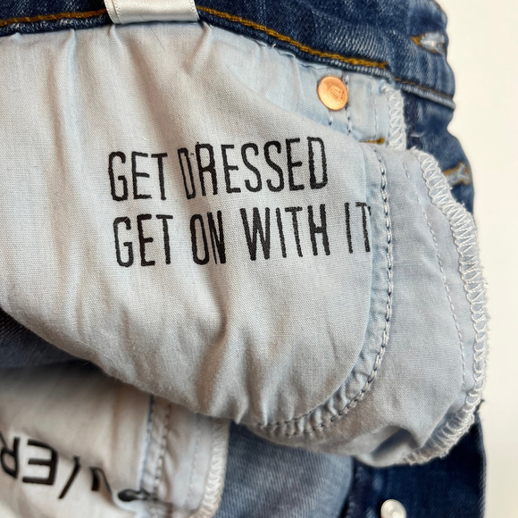 DU/ER Women Jeans Midweight Denim Wide Leg (Button Fly) size 25 x 30 - Picture 8 of 14